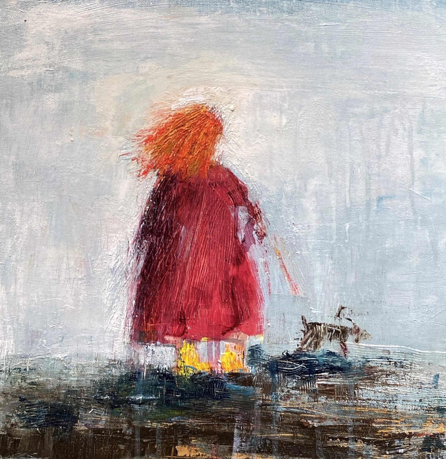 The girl and the dog  (SOLD)